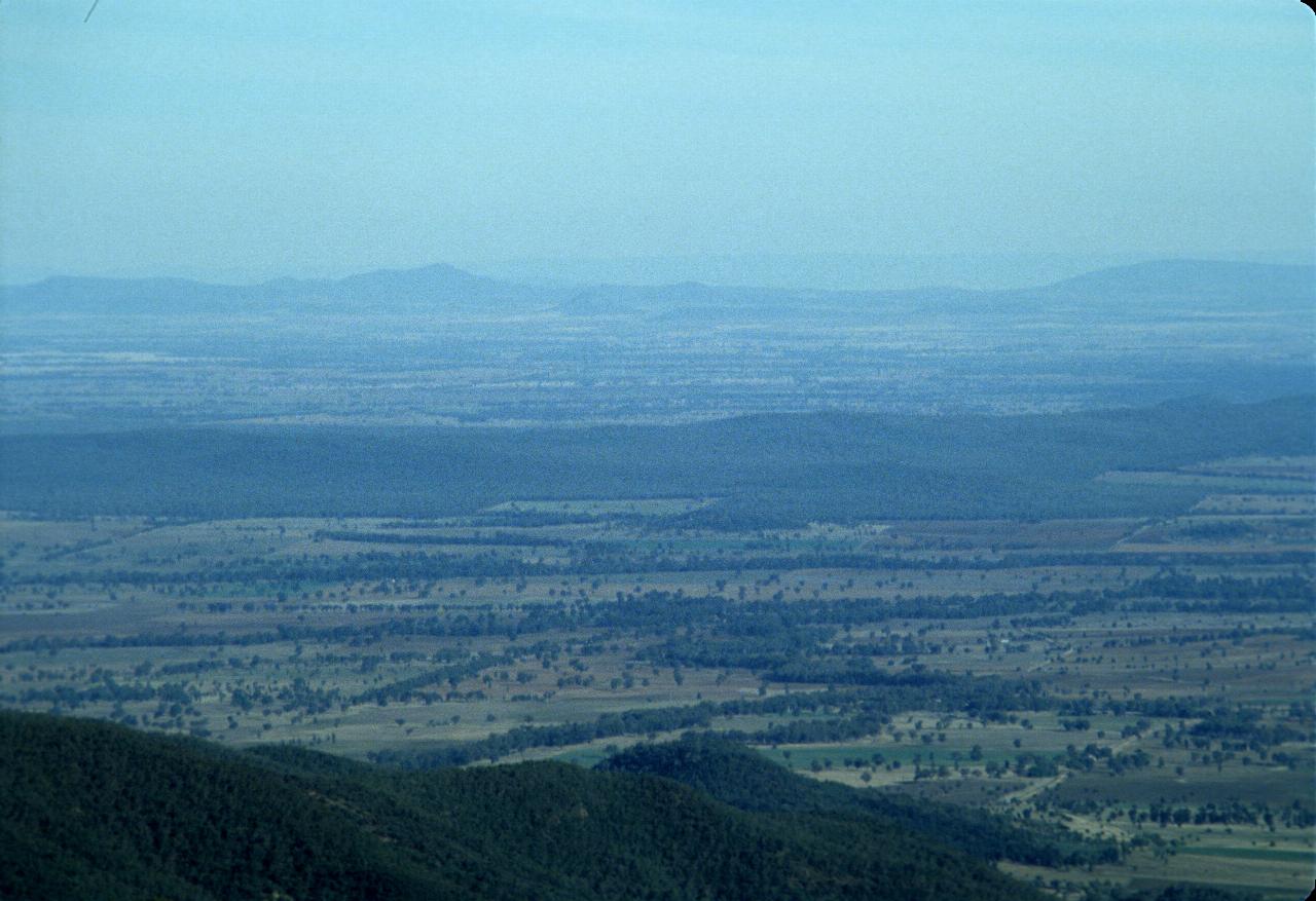 Looking south from Mt. Kaputar, with telephoto lens