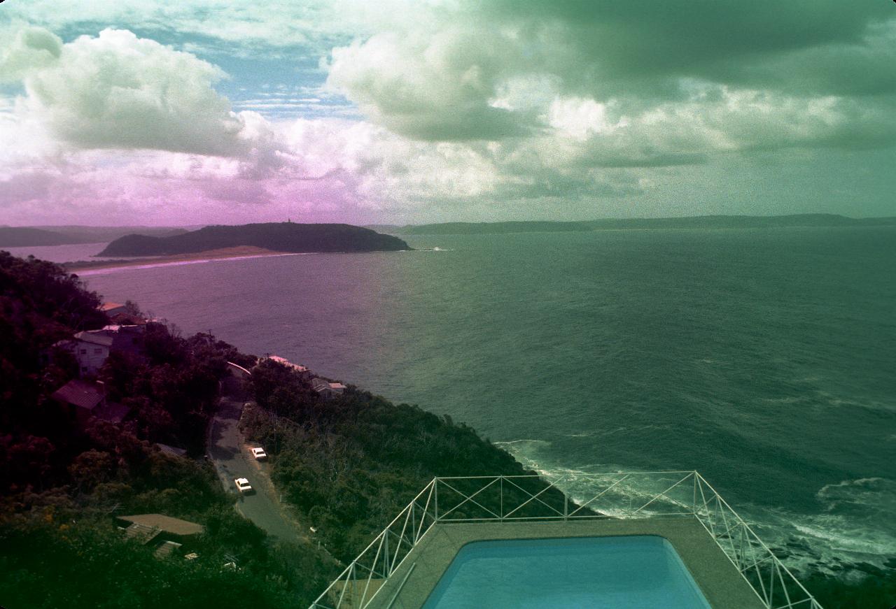 Large's swimming pool looking to Barrenjoey