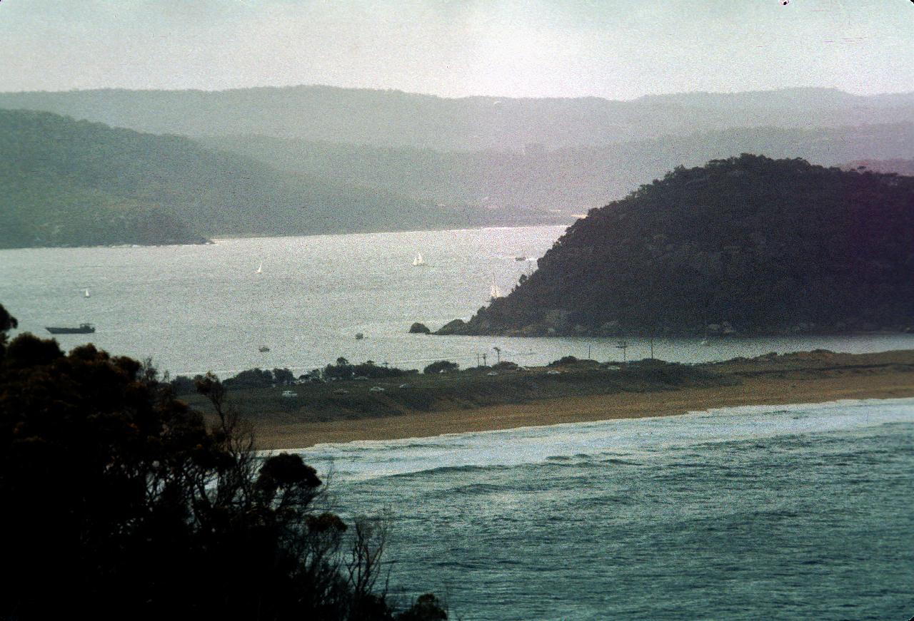 View across Palm Beach to Pittwater from Large's Palm Beach home