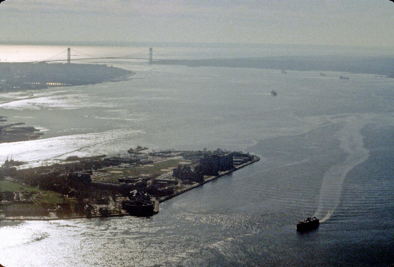 New York sea port entrance from World Trade Center