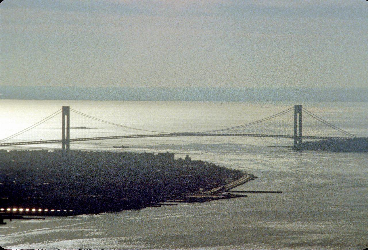 Verrazano Narrows Bridge - to New York Ports from World Trade Center