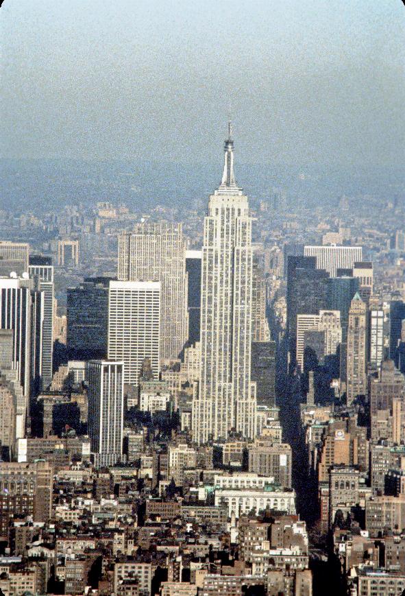 Empire State Building seen from World Trade Center