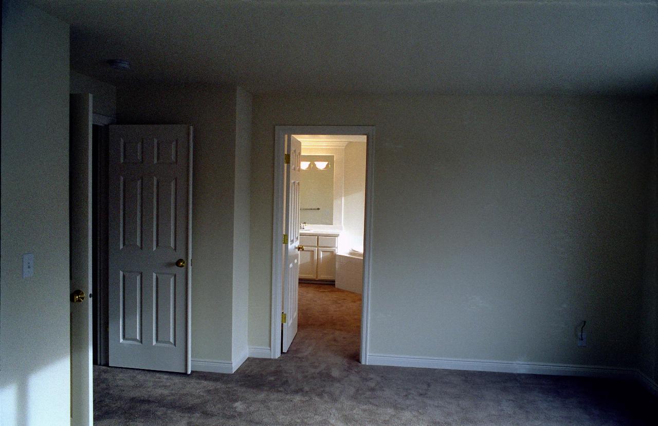 Master bedroom looking into ensuite