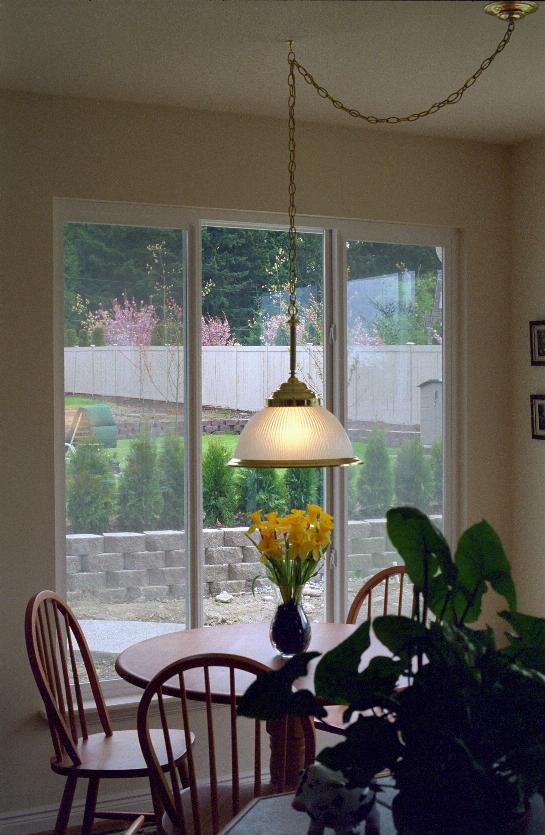 View of yard from kitchen