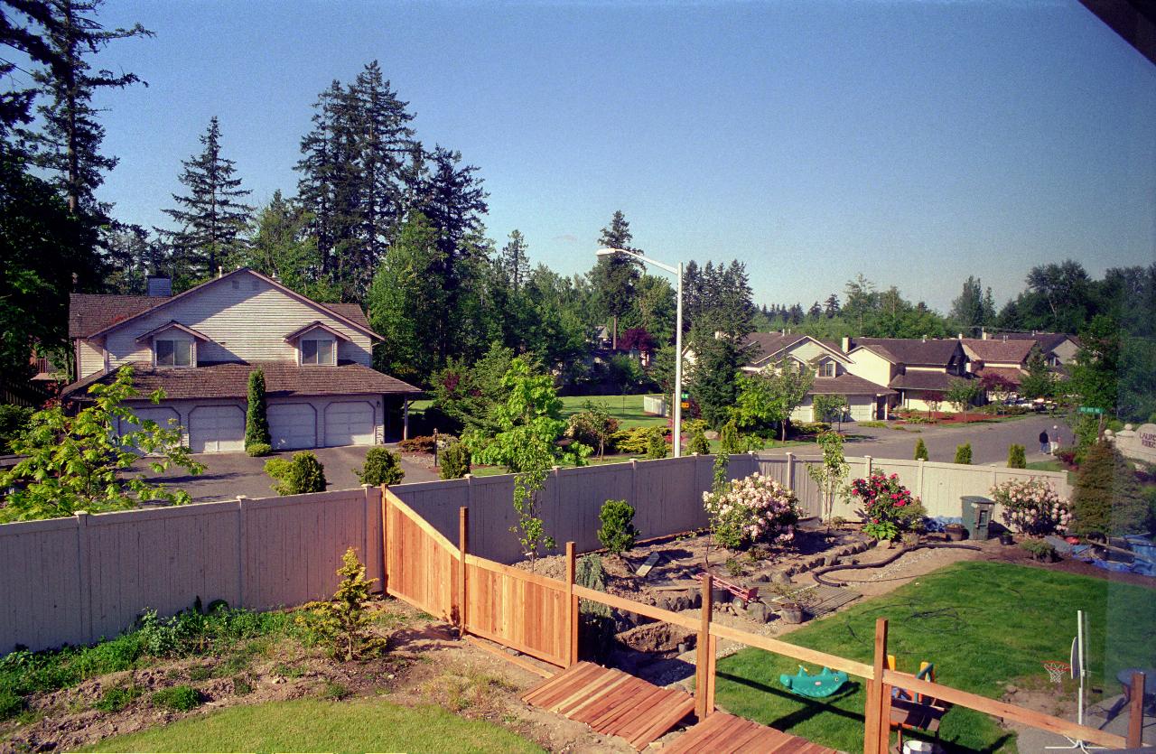 Looking SW from master bedroom