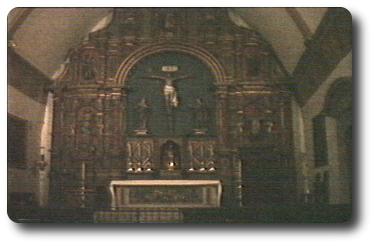 Altar in church