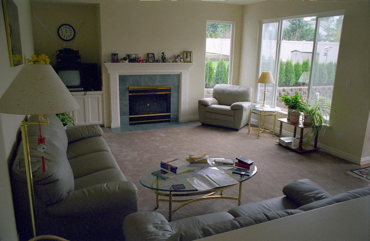 Family room with new furniture