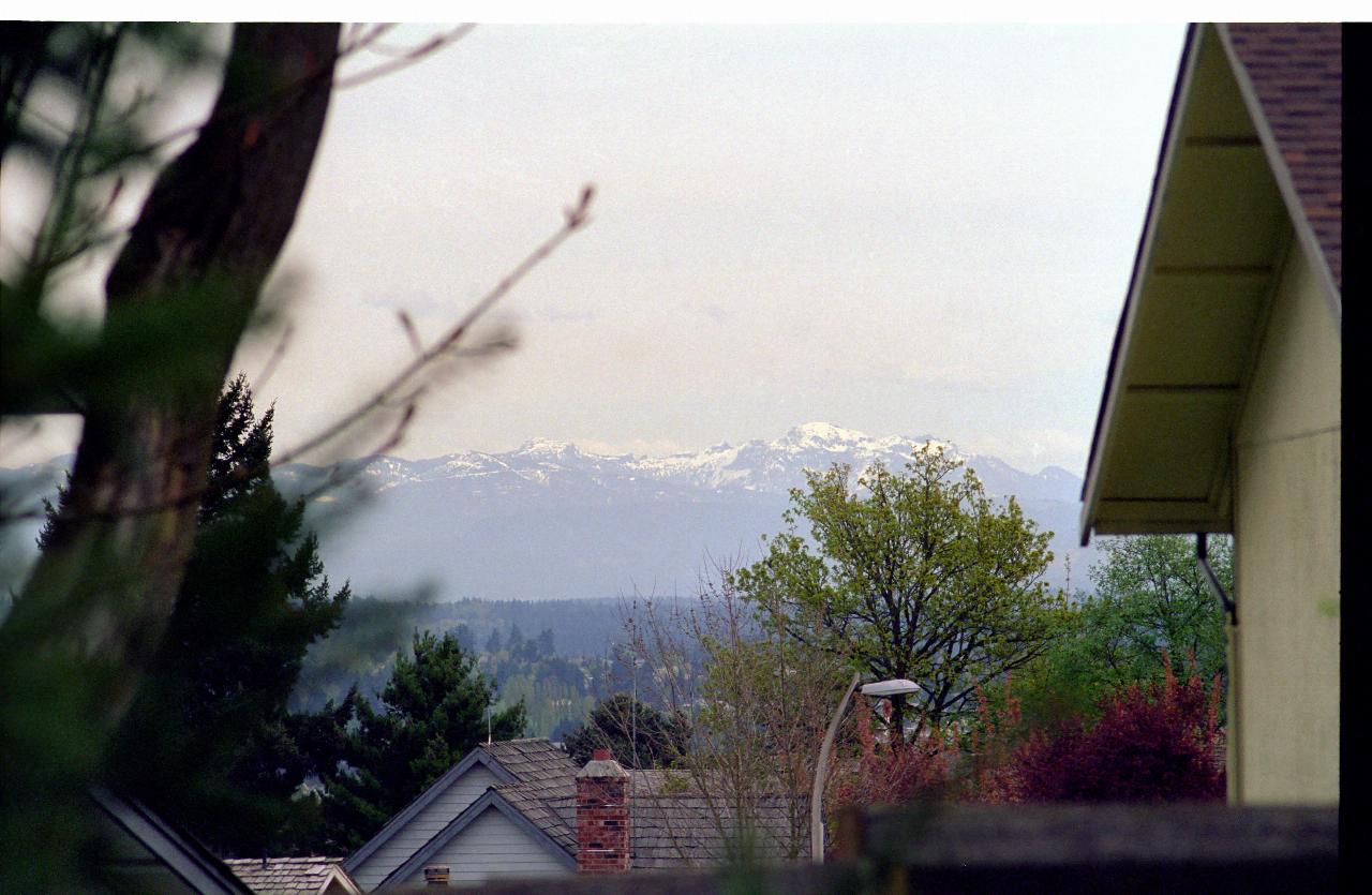 View of Cascade Mountains from SJV