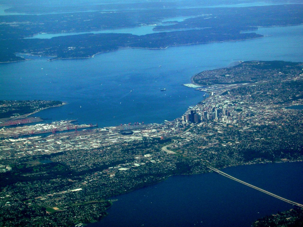 City centre with water on both sides