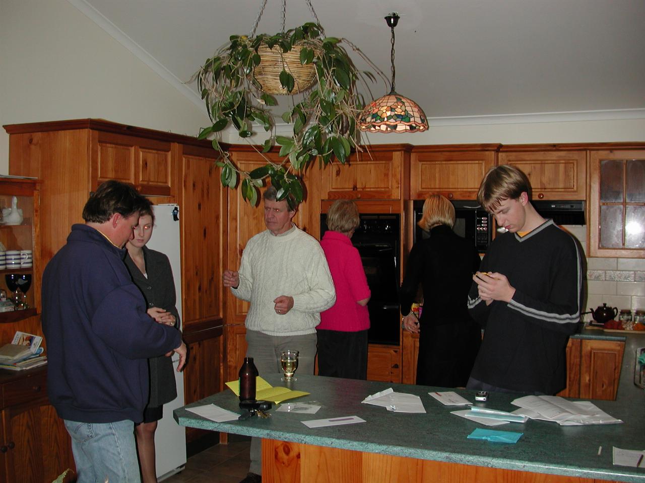 My farewell dinner at Peter & Yvonne's in Bonnet Bay