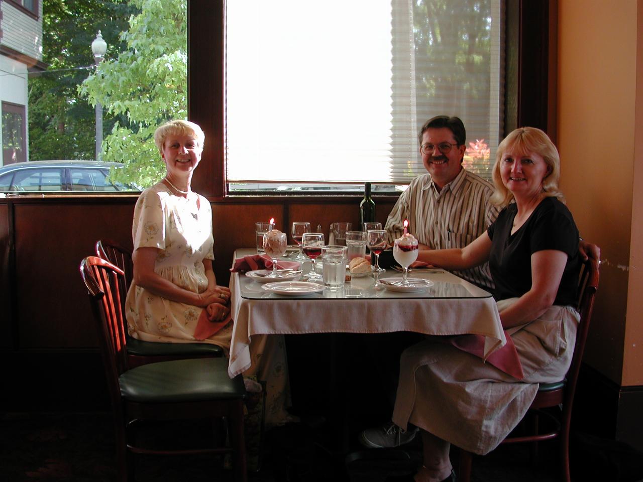 Joint Birthday Dinner - Mary (another birthday person) & Paul Gray and Judy Bennett