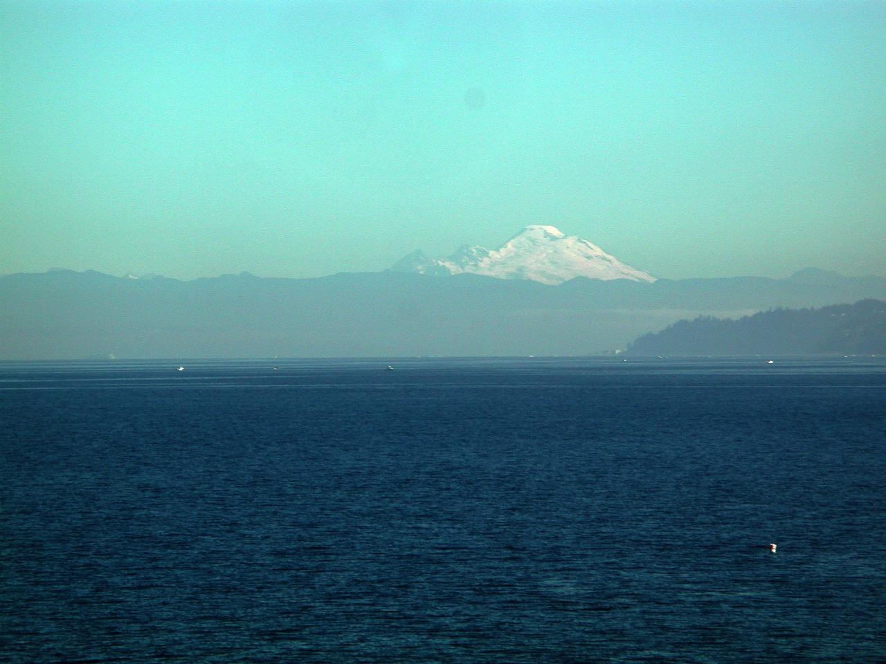 Edmonds/Kingston ferry, view of Mt. Baker