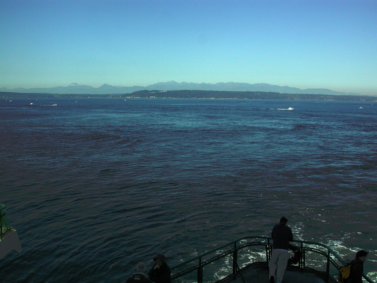 Olympic Mountains from Edmonds/Kingston ferry