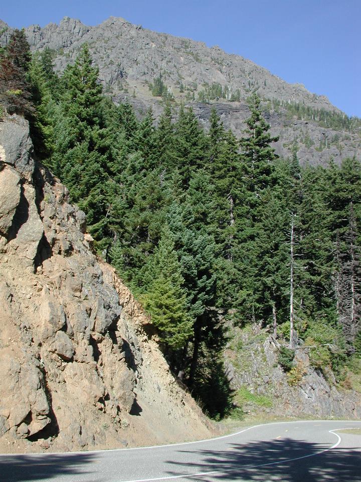 Burnt Mountain, as seen on the way down from Hurricane Ridge