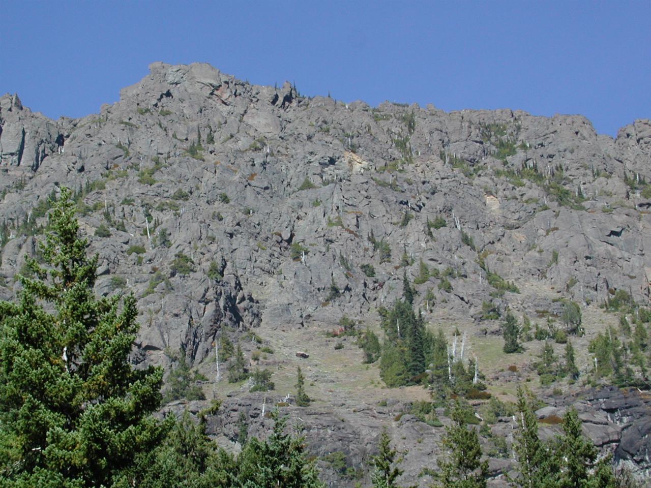 Burnt Mountain, as seen on the way down from Hurricane Ridge