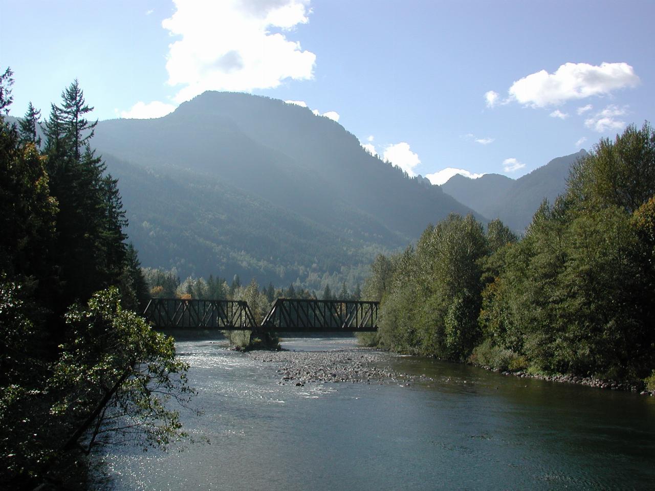 Skykomish River, near town of Skyomish, WA