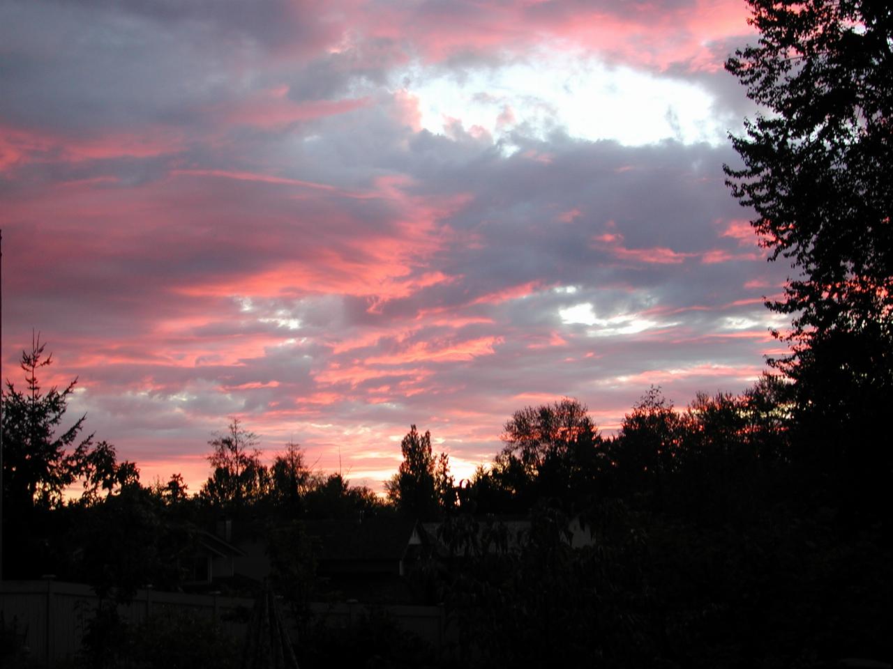 Another beautiful sunset, seen from patio