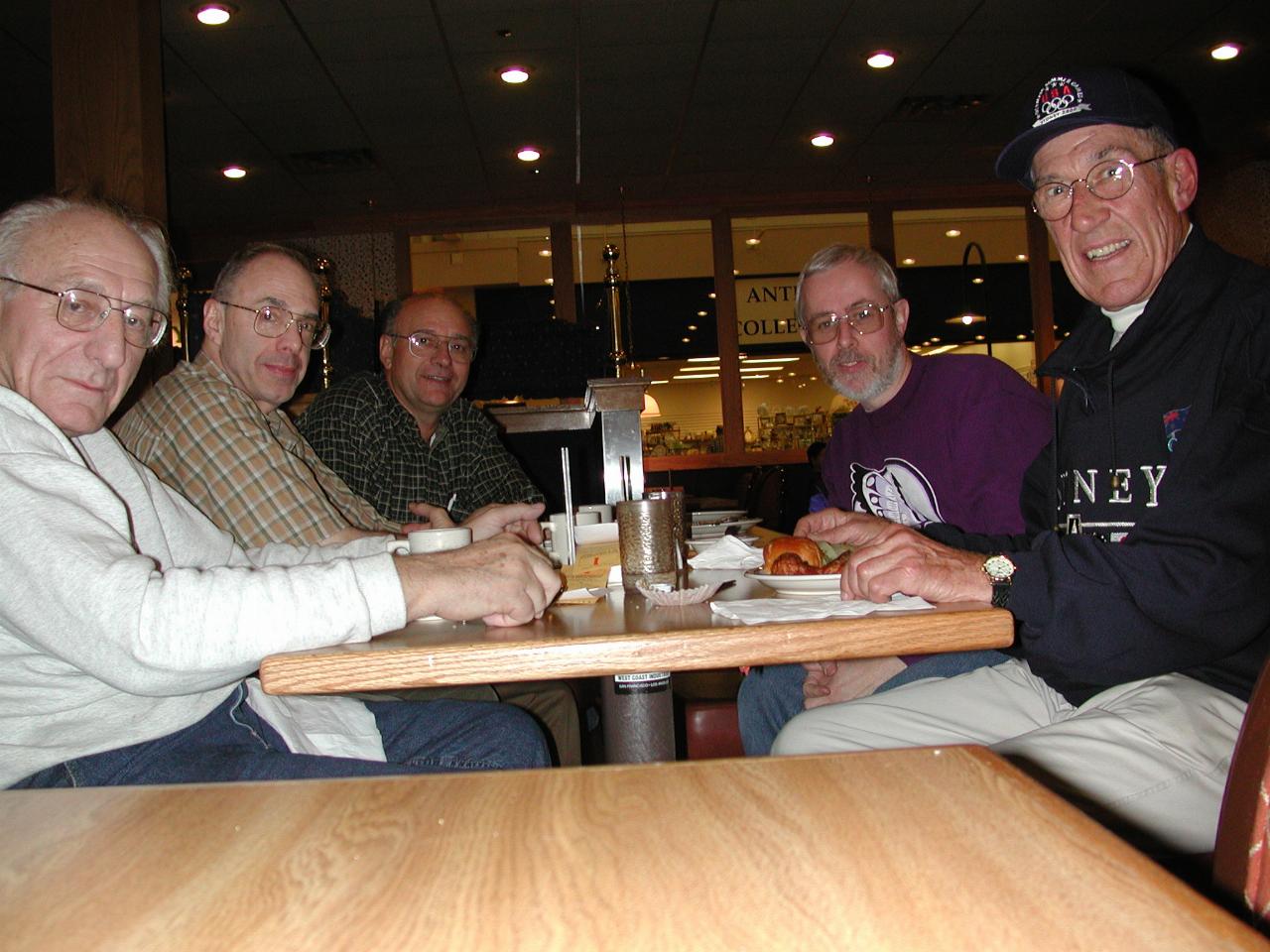 PSCACM members reunion: George Town, Pete Fox, Joe Sparks, me, Jim Ketchell