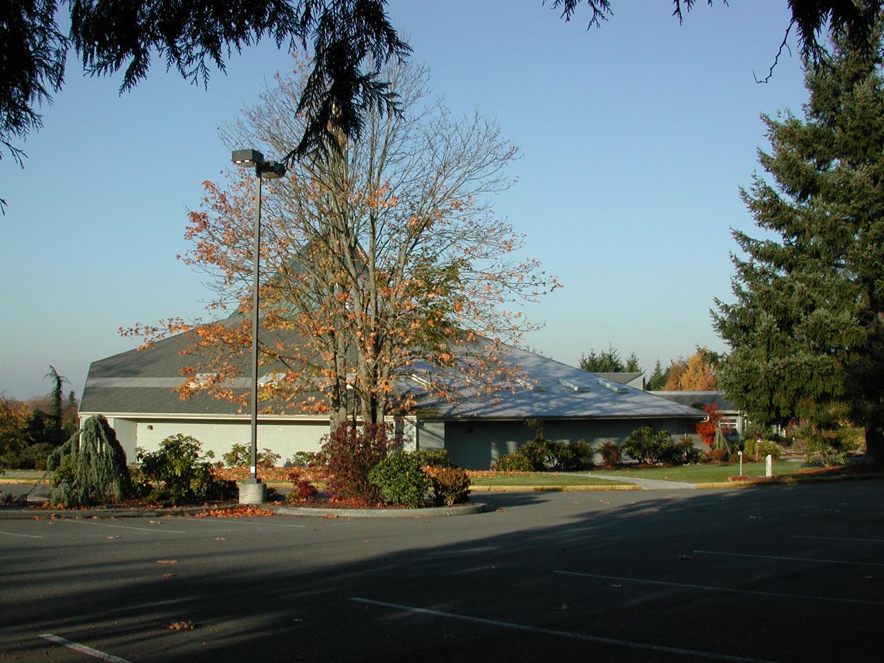 Autumn foliage in Saint John Vianney Church, Kirkland,  WA