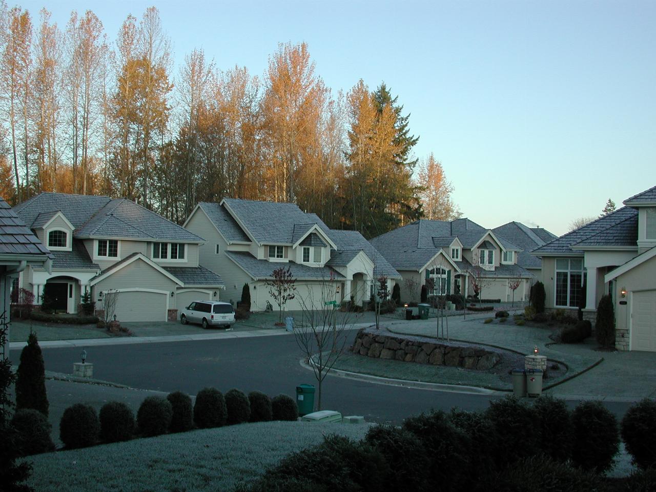 Another frosty morning sunrise, from my front door in Kenmore