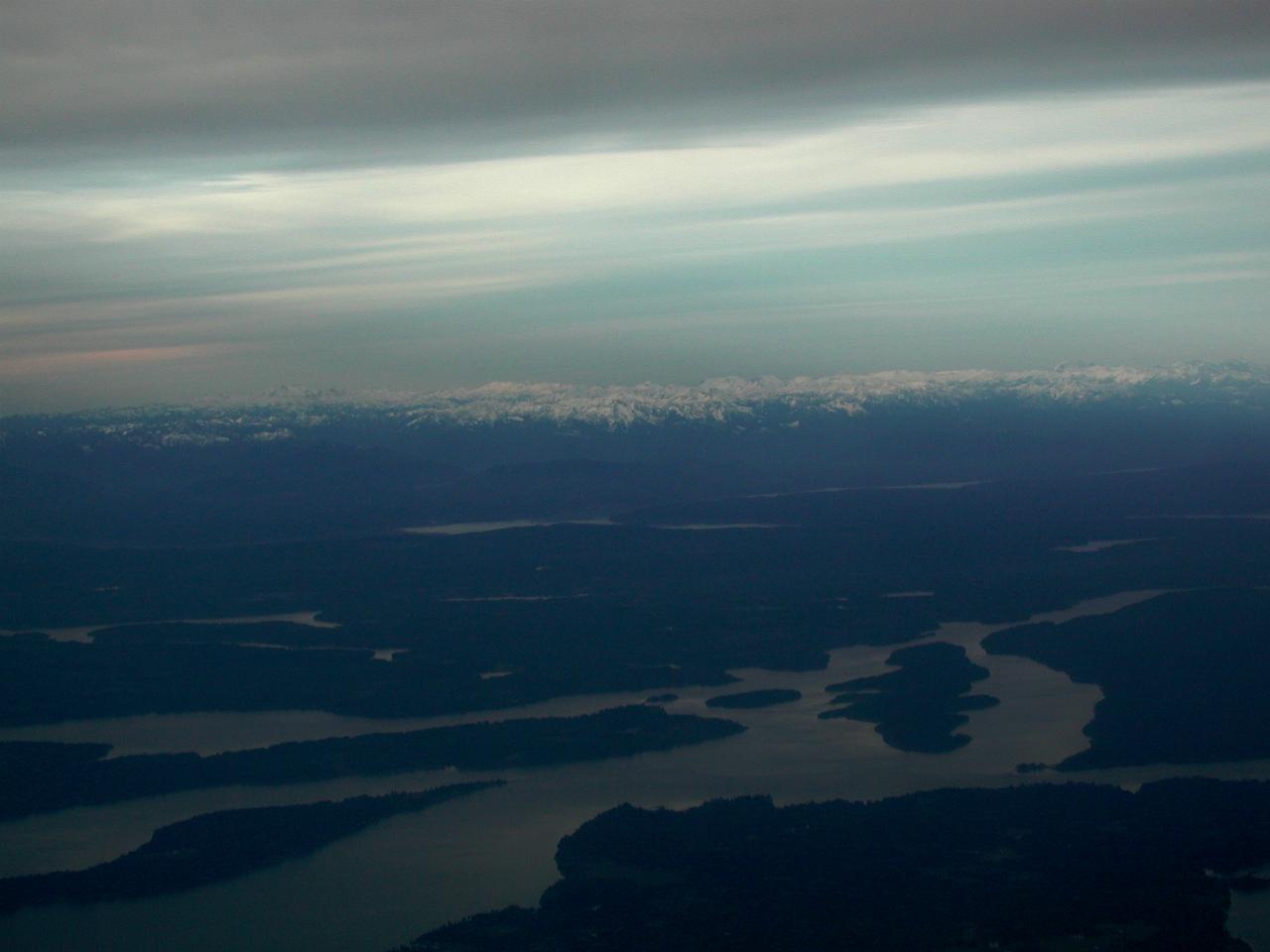 The Olympic Mountains, from Alaska Airlines 749 from San Jose