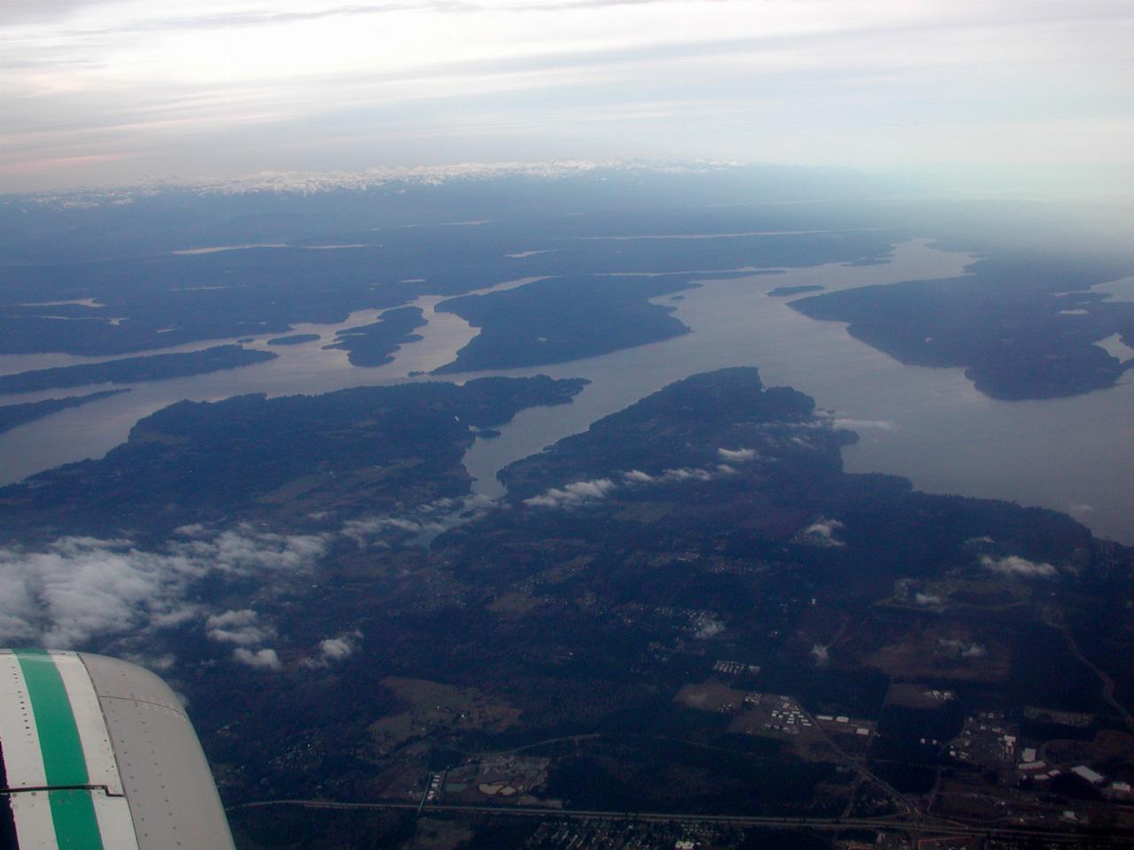 Puget Sound, as seen from just south of Olympia.