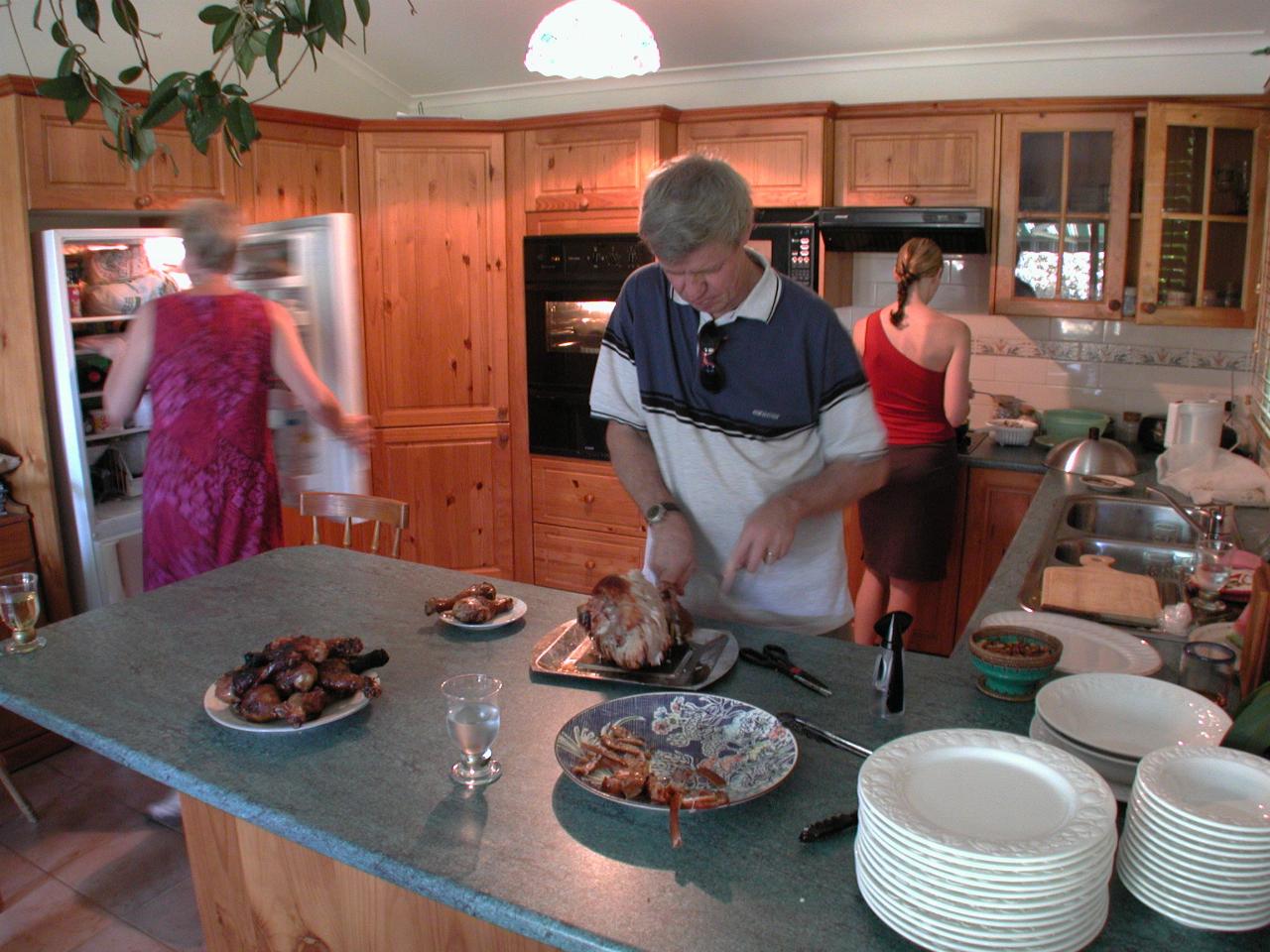 Christmas dinner at Bonnet Bay.