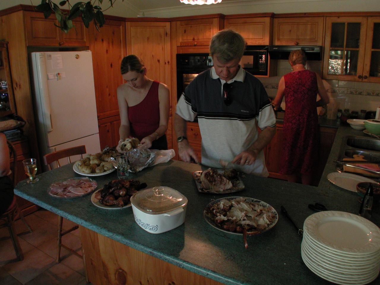 Christmas dinner at Bonnet Bay.