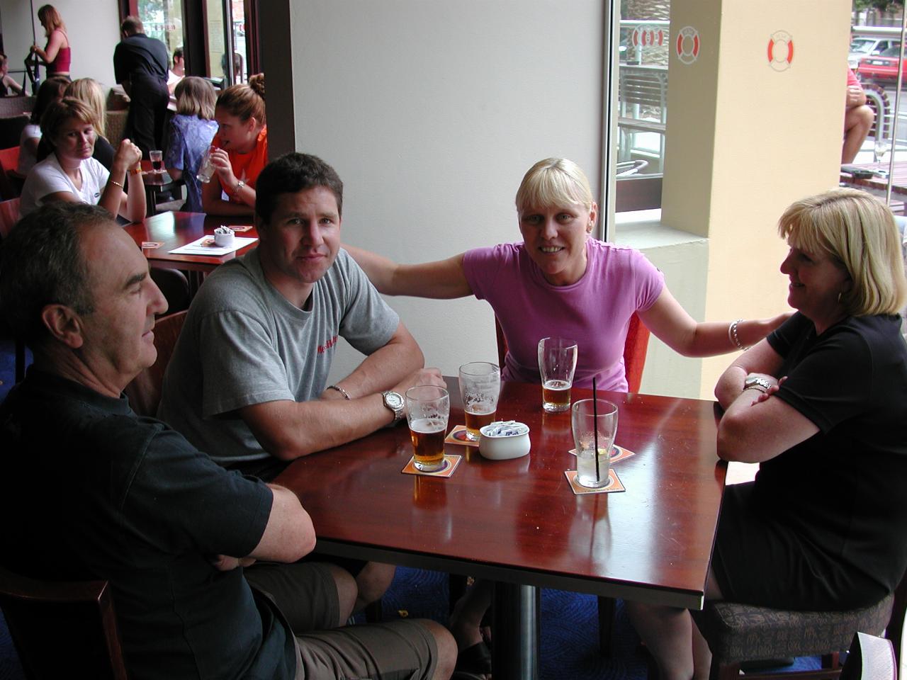 Lunch at Northie's Cronulla, with Tim & Kelly and Tim & Sue (Tim's virtual parents)