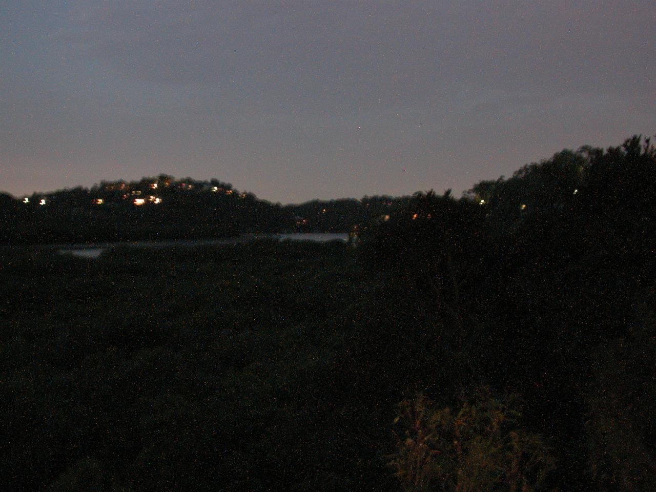 Woronora River at dusk, from Peter's balcony