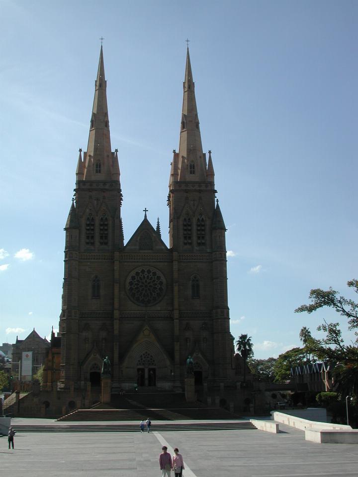 St. Mary's Cathedral new towers from Cook Park