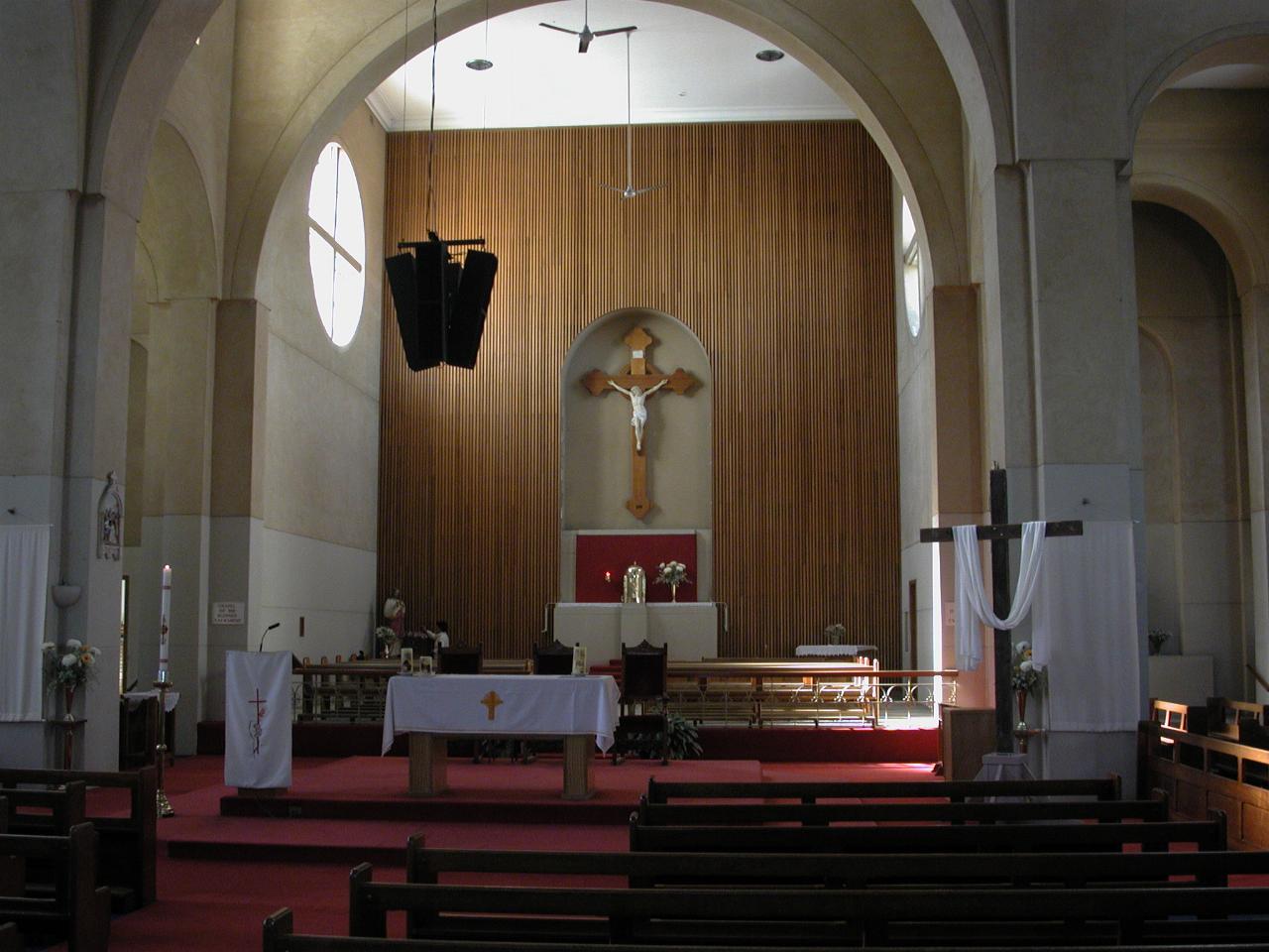 Inside Our Lady of Lourdes, Earlwood