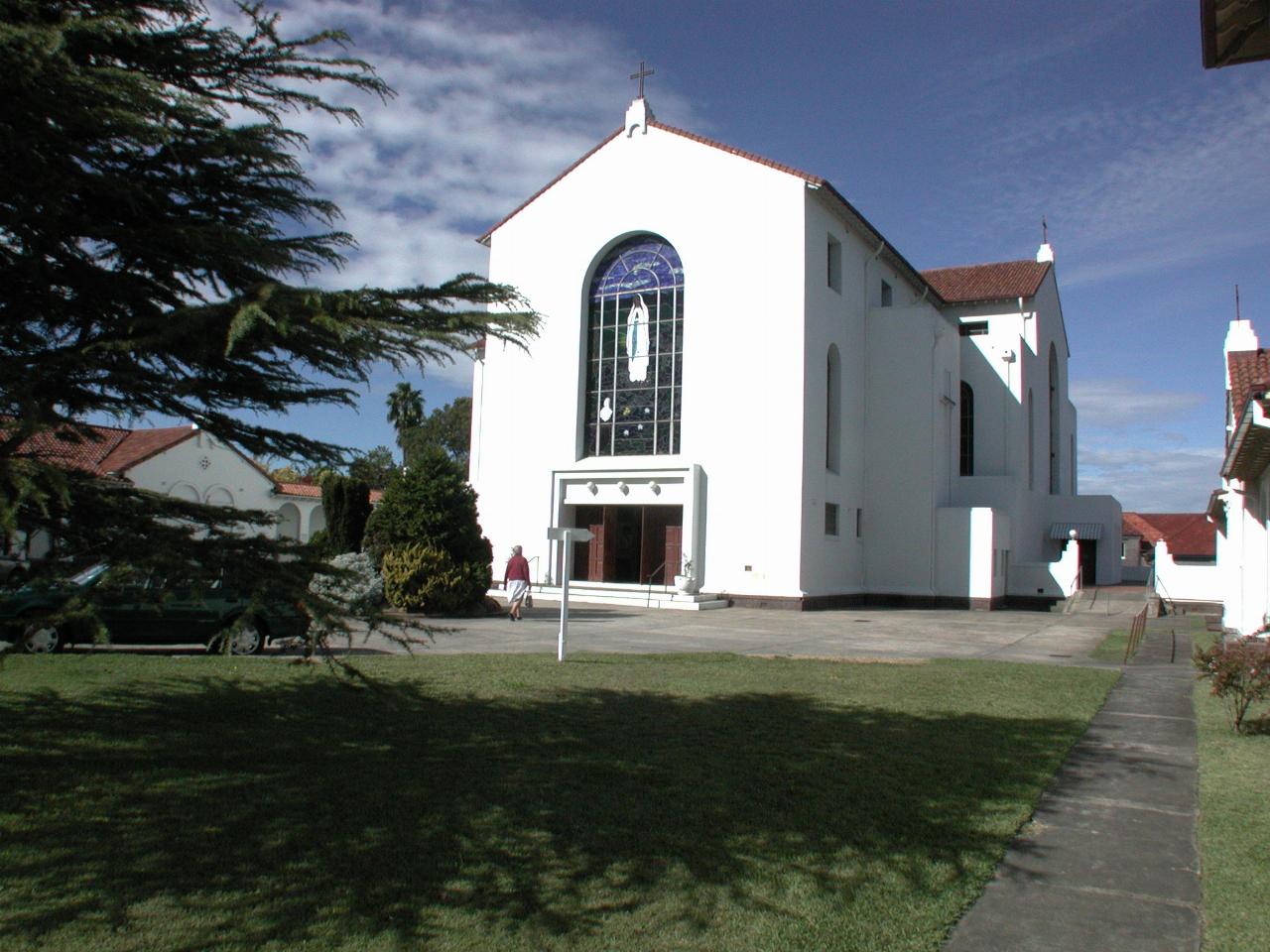 Front views of Our Lady of Lourdes, Earlwood