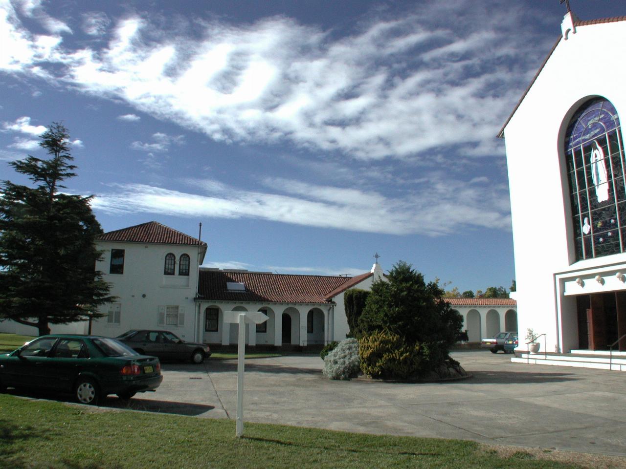 Front views of Our Lady of Lourdes, Earlwood