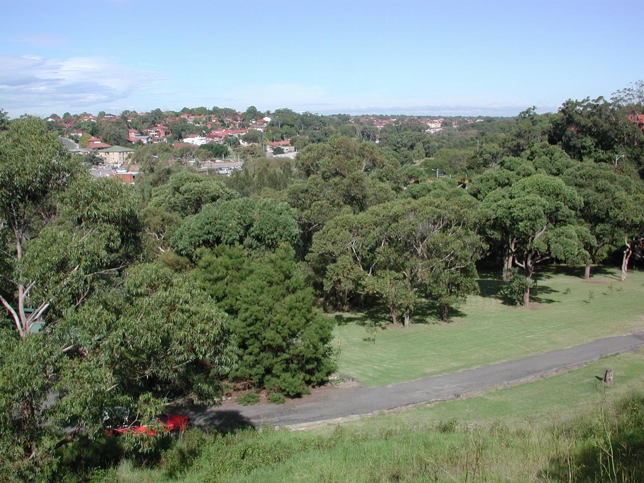 Looking south west from OLOL school grounds