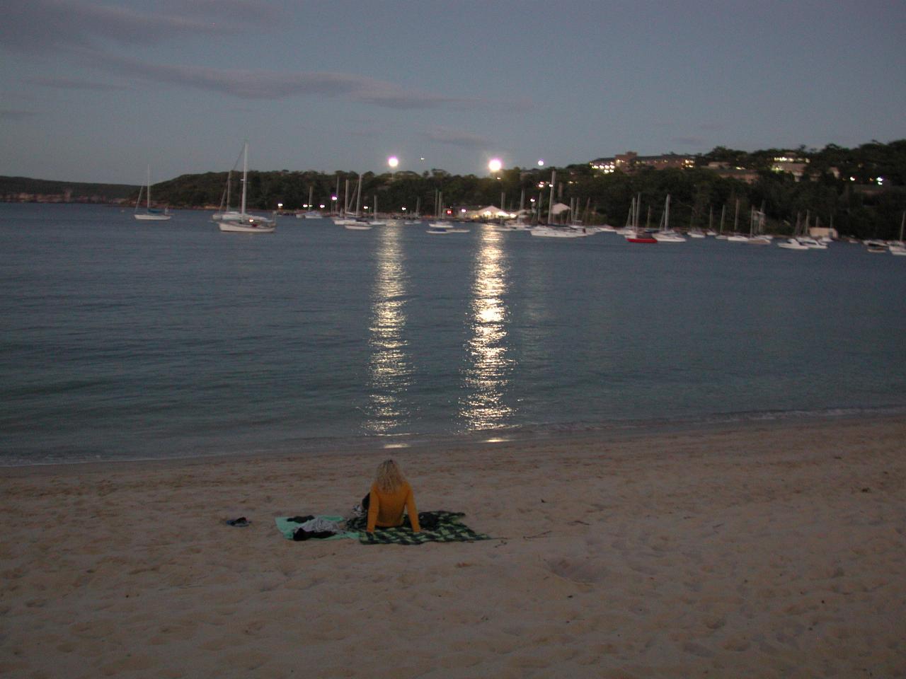 Balmoral Beach at sunset