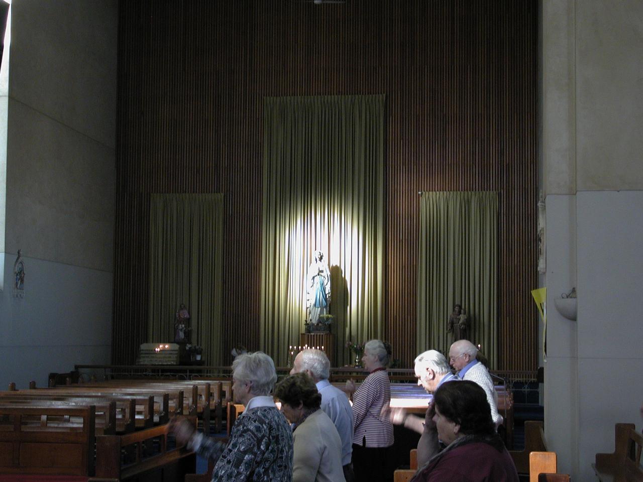 Our Lady's statue at Our Lady of Lourdes, Earlwood