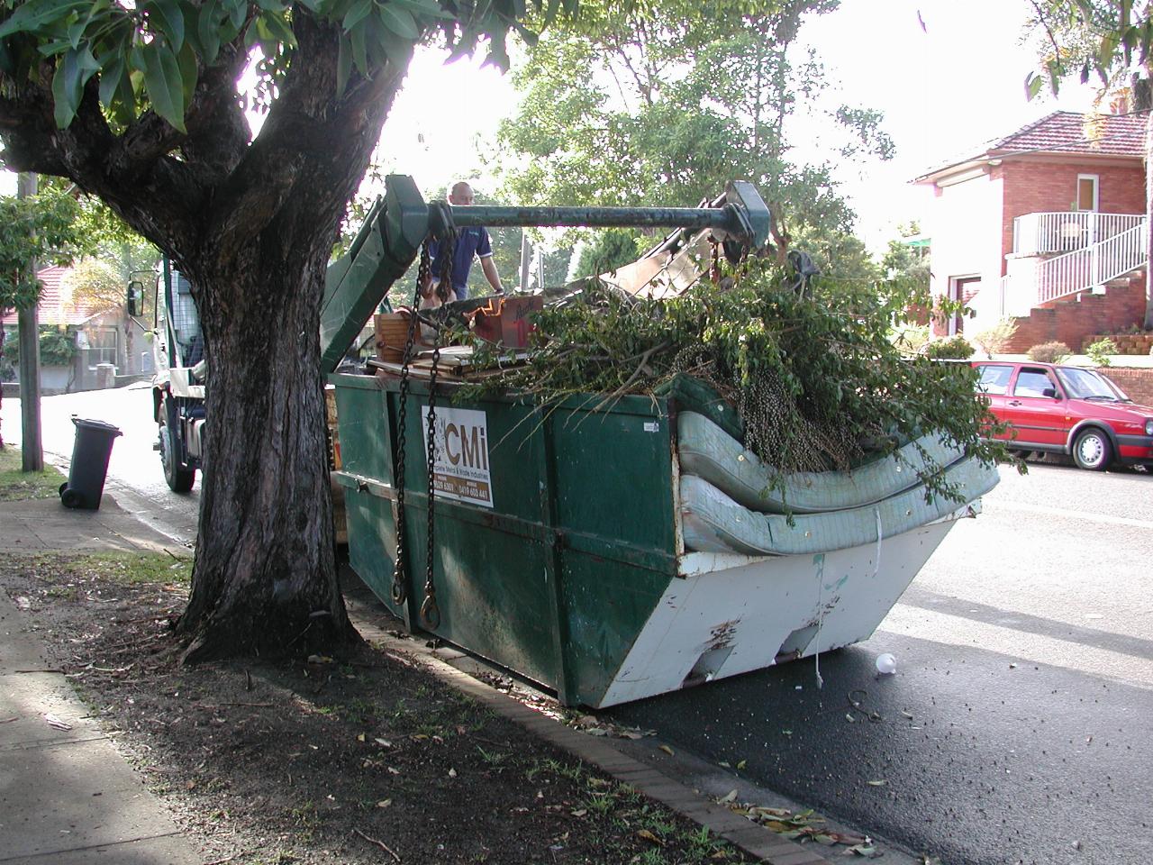 Mum and Dad's life accumulation being hauled away - sad