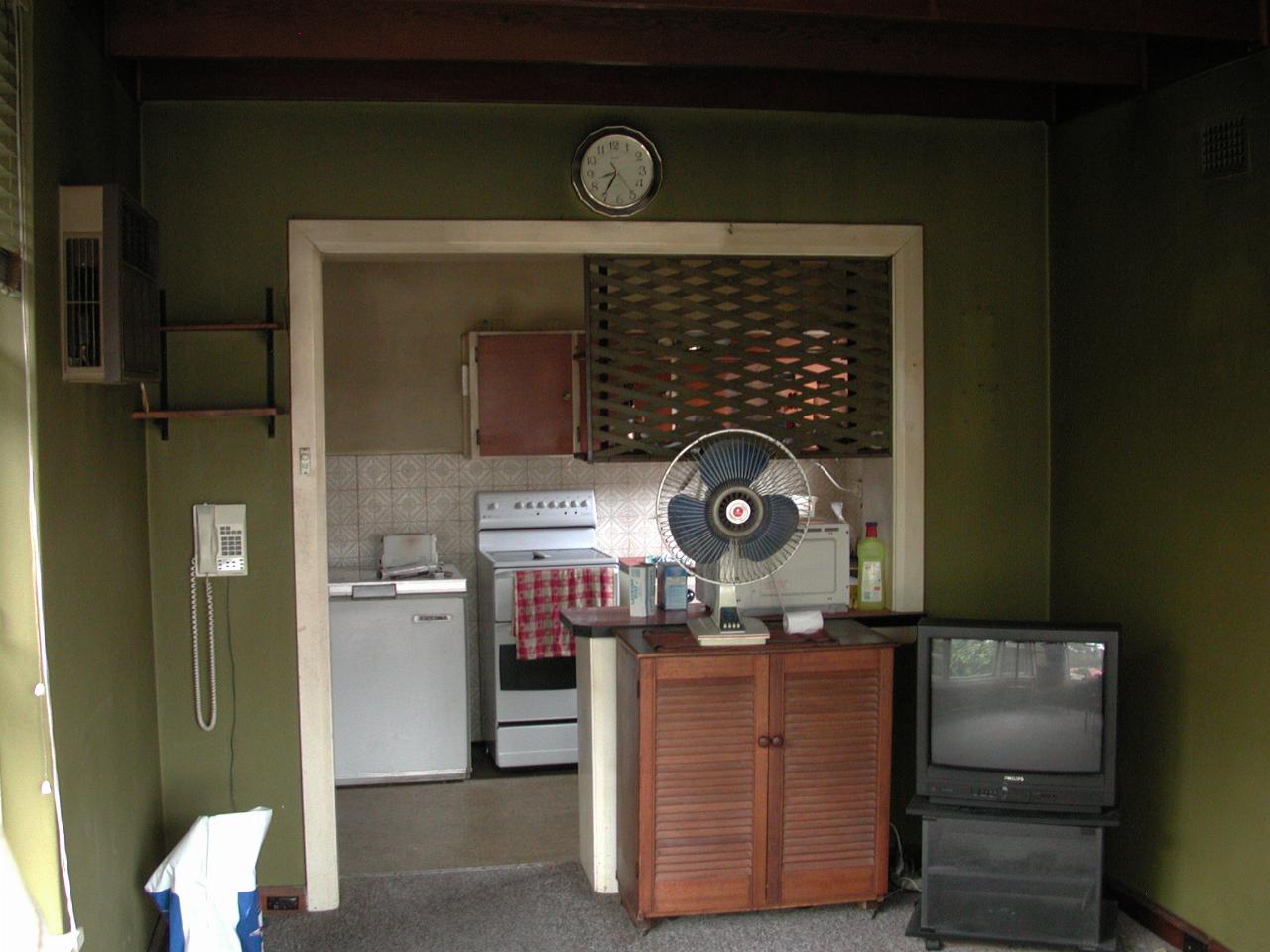 Mum's kitchen, seen from back room