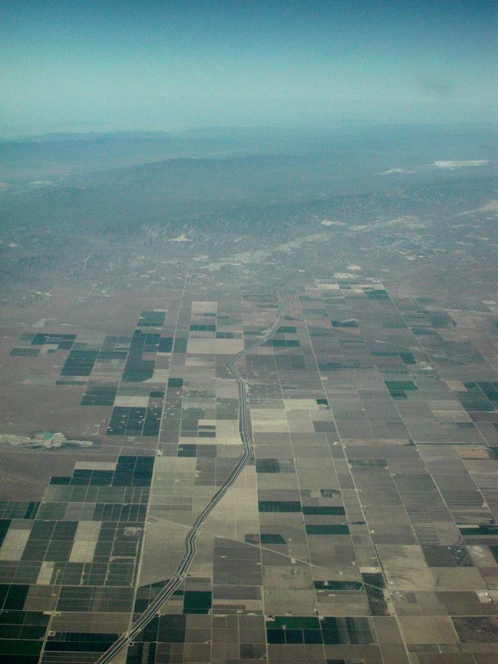 California's agricultural areas, somewhere north of Bakersfield