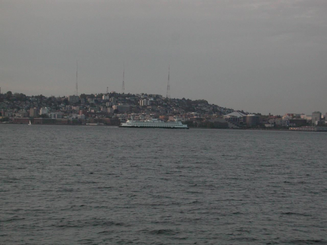 Queen Anne hill, and Washington State Ferry headed for Seattle