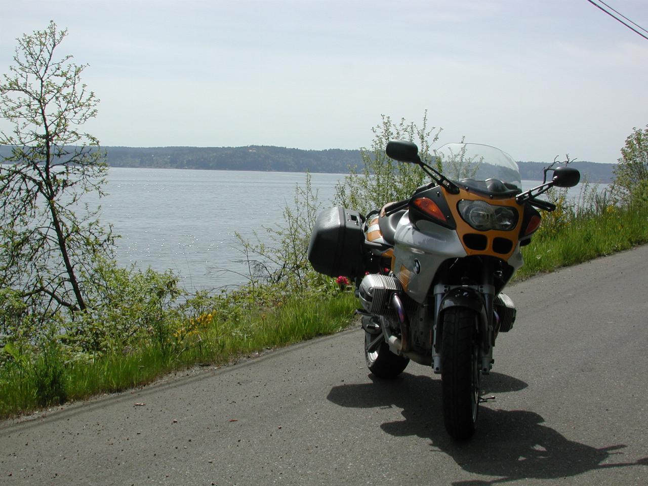 Bike near Hoodsport, looking south.