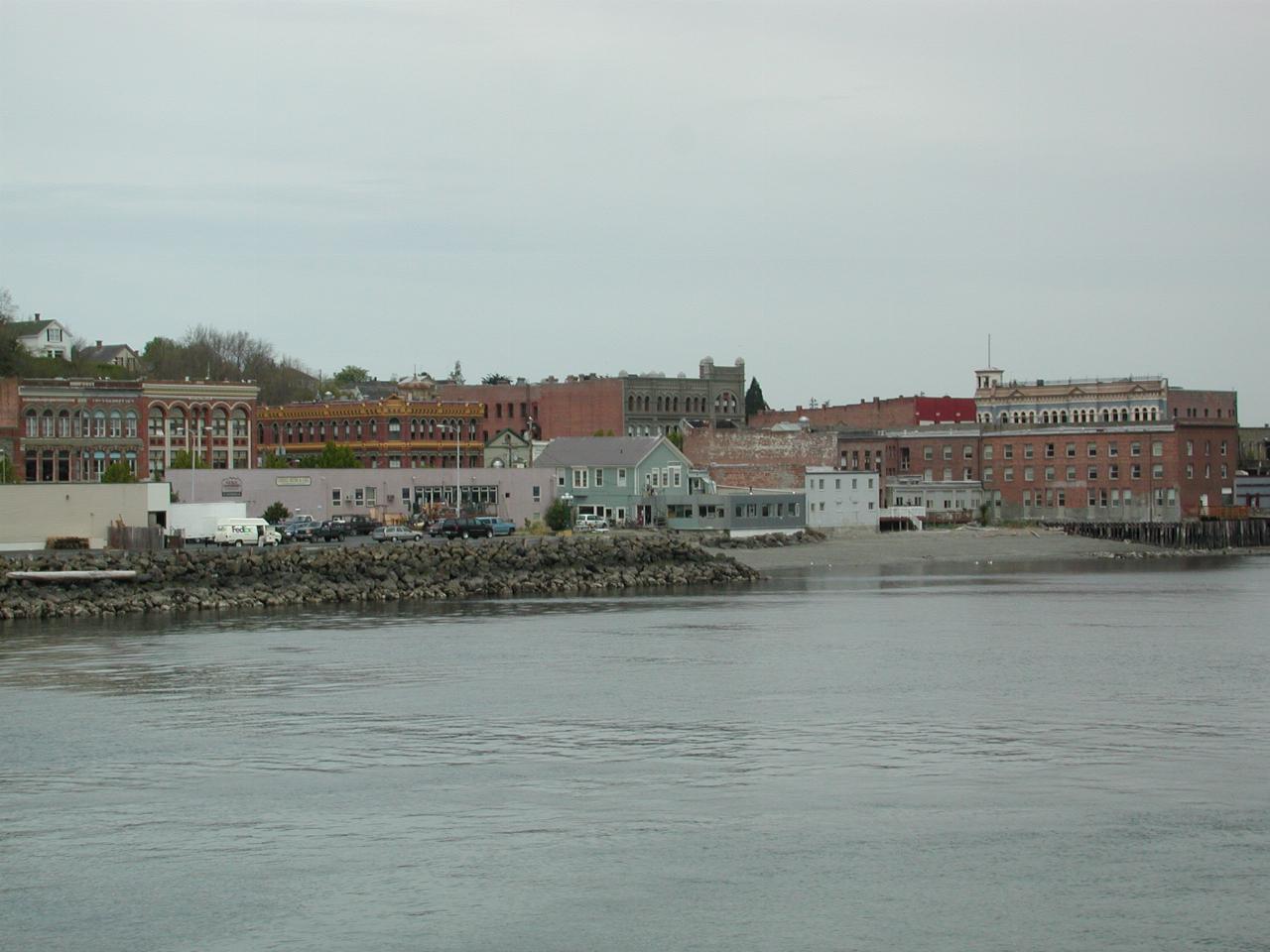 Historic downtown Port Townsend from the ferry (still in dock)