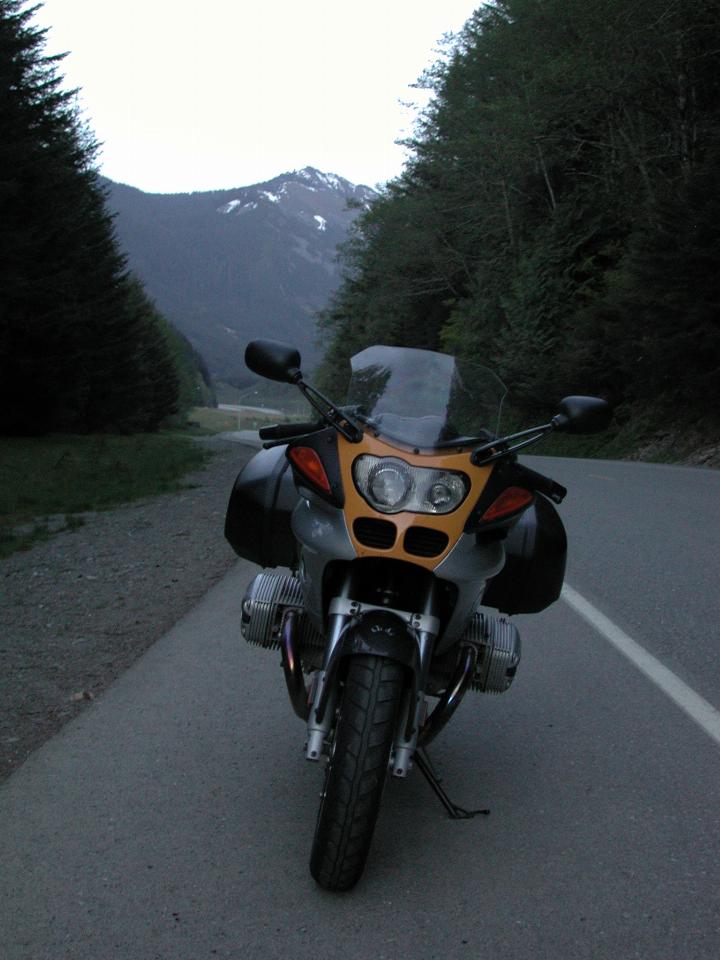 Bike on pre-I-90 road to Snoqualmie Pass