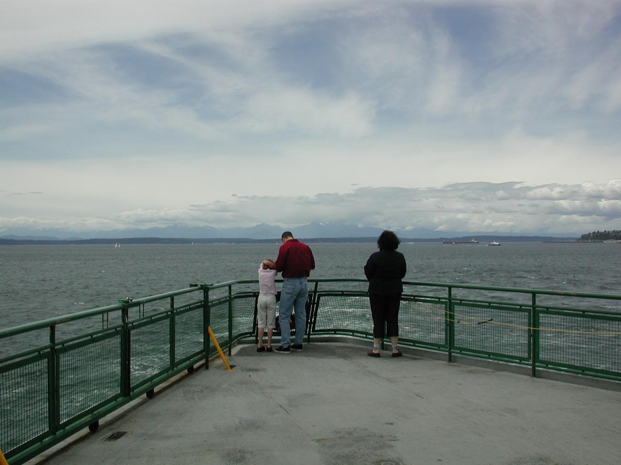 Olympic Mountains from Coleman Ferry Dock in Seattle