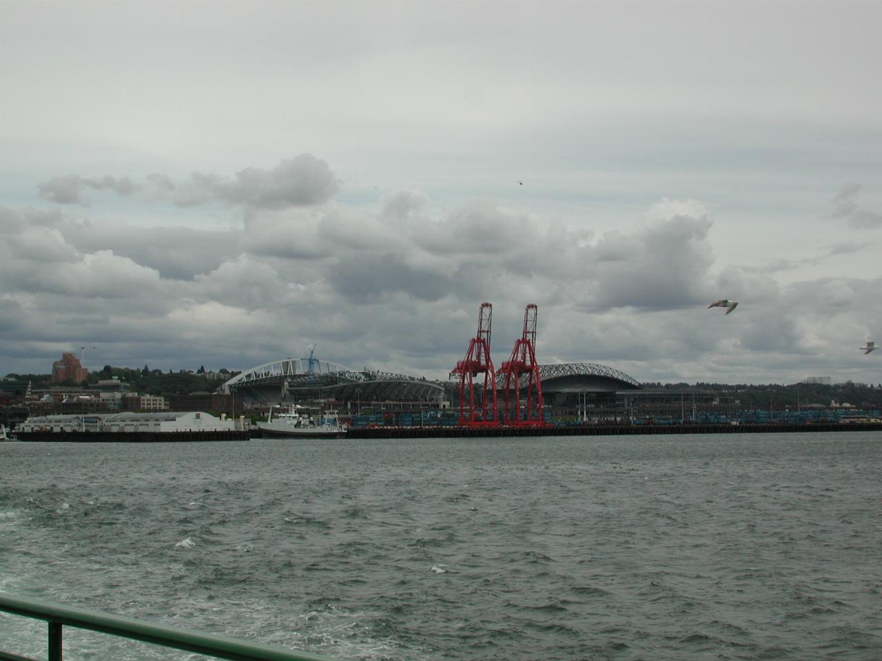 Downtown Seattle as the Bainbridge Island ferry pulls away