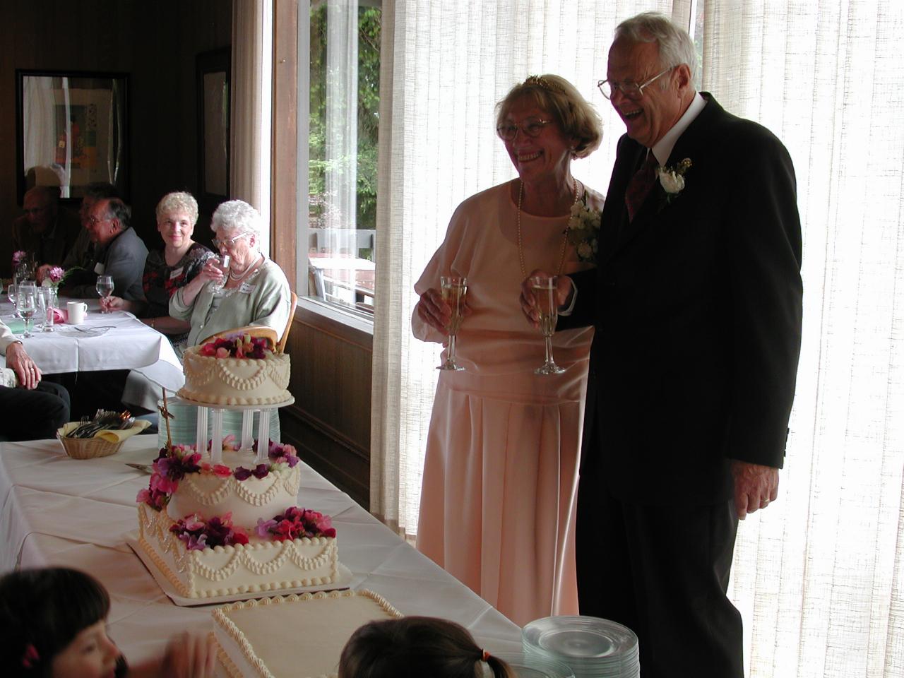 Bill & Pat before cake cutting