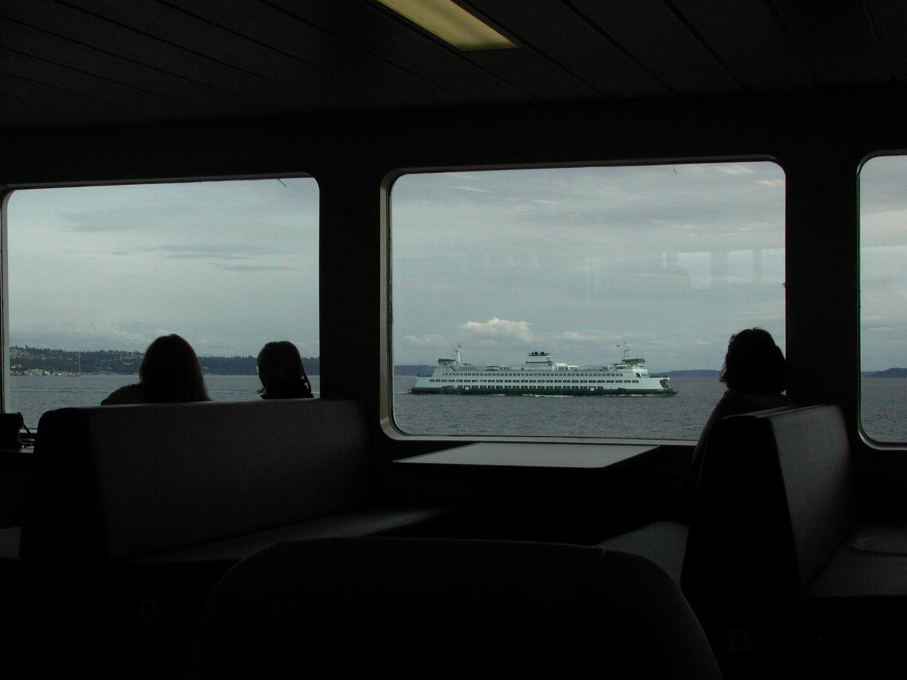 The return ferry on the Bainbridge Island route