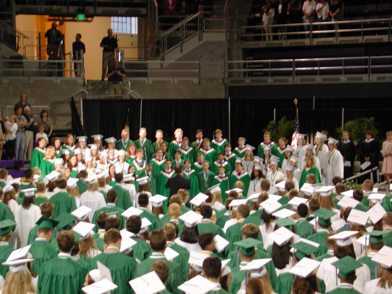 The Woodinville High School choir