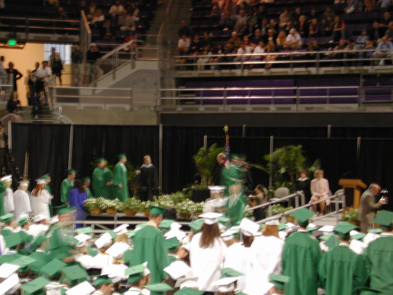 Simon walking down the ramp